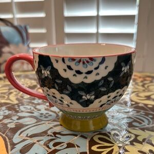 WHITE STUFF ENGLISH TEA CUP Colorful Floral Ceramic Mug